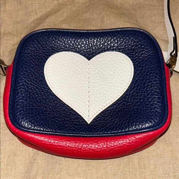 Gucci Other - Navy Blue, Red, and White Heart Kids bag